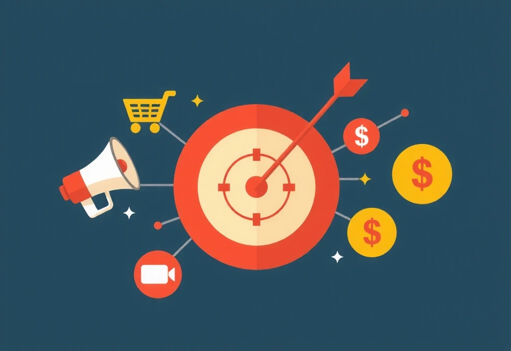 Ikona pro cílenou reklamu a marketing