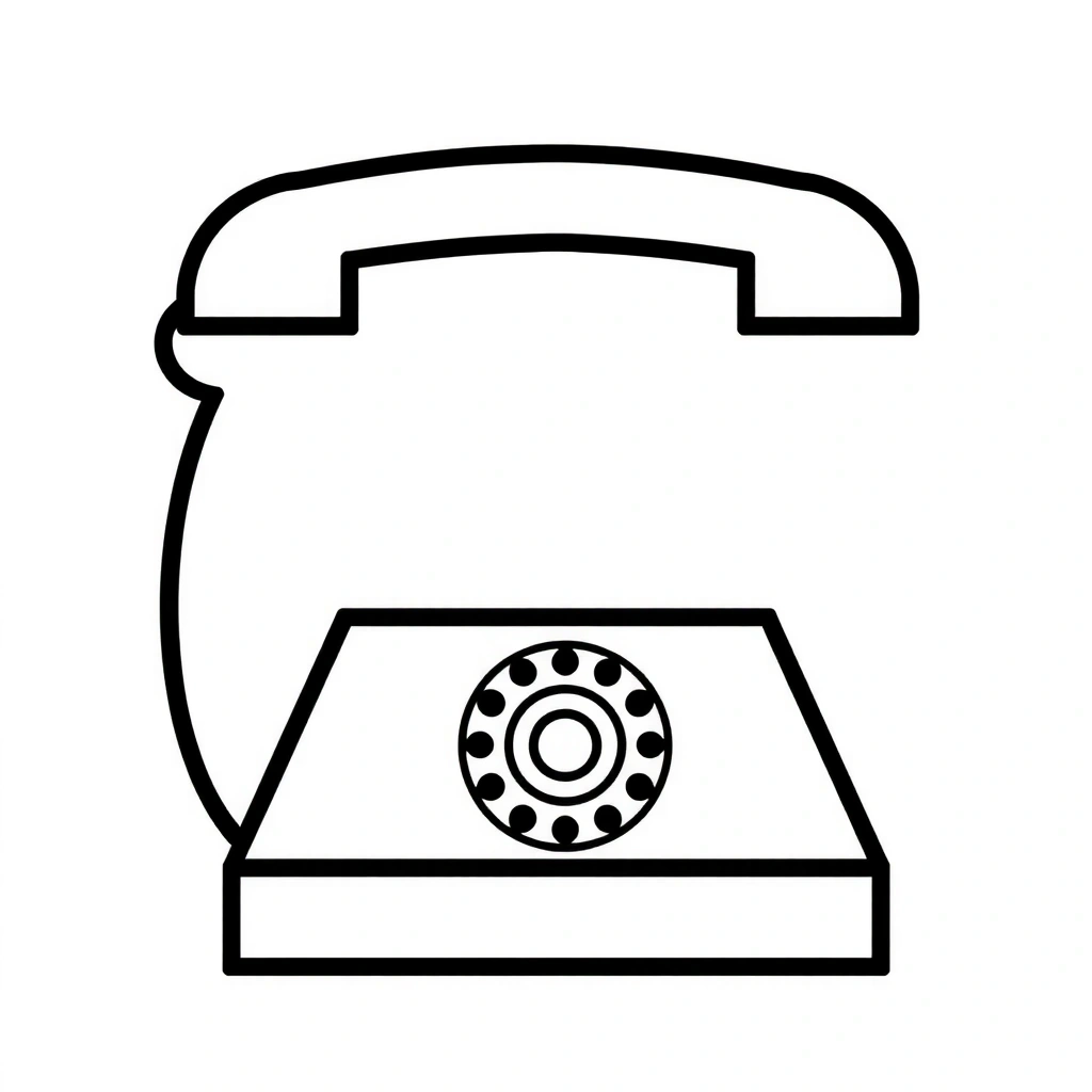 Ikona telefonu symbolizující telefonickou komunikaci